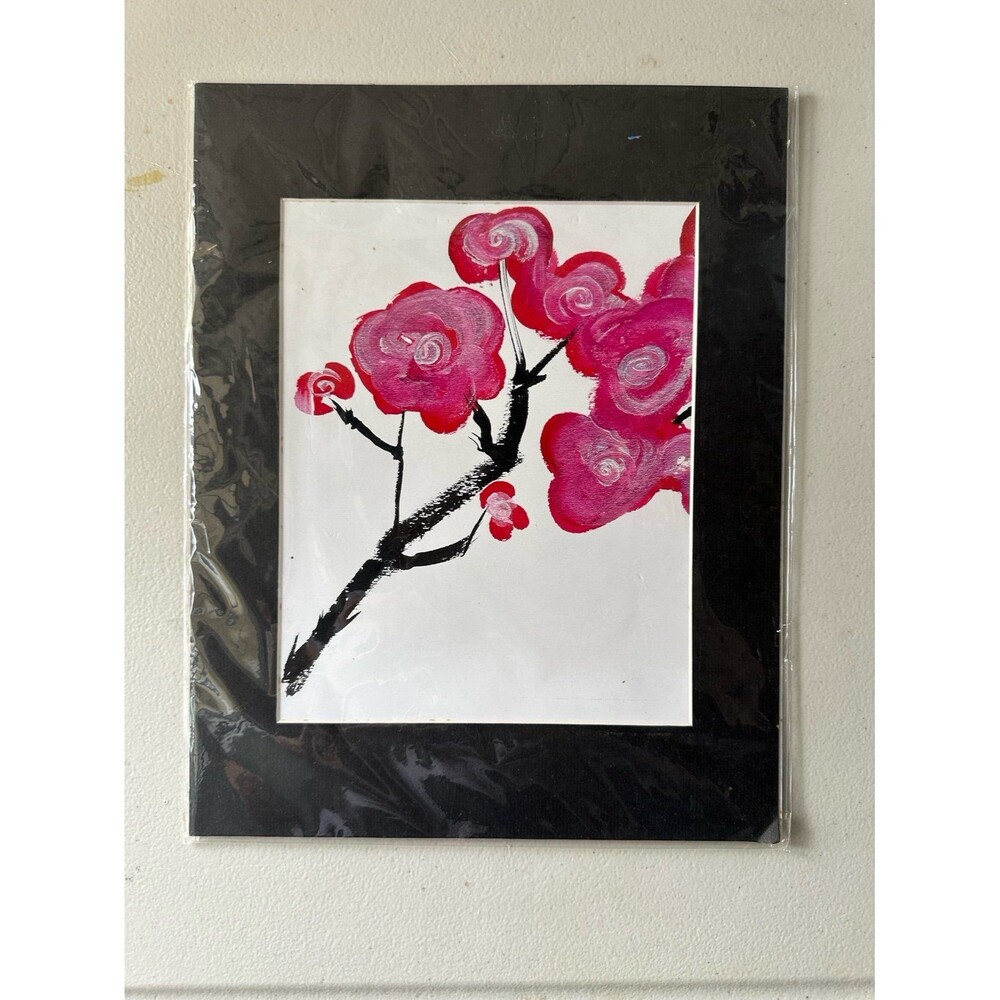 Misuyo Art Shellie Mizuno Hawaii 2009 Cherry Ka-Boom Floral Blossom Painting